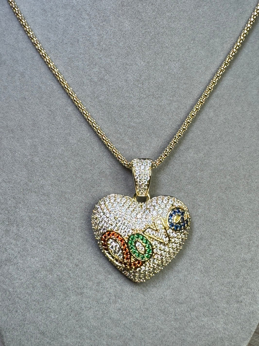 Luxury Necklace with Heart Pendant