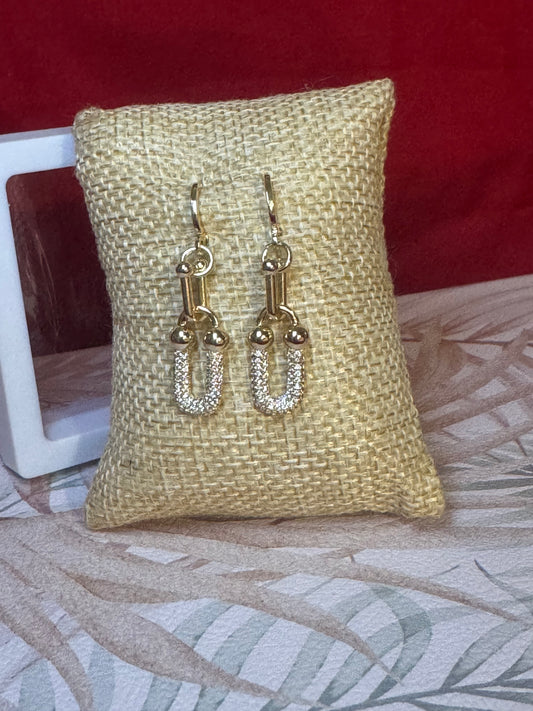 Elegant Earrings with Zirconias