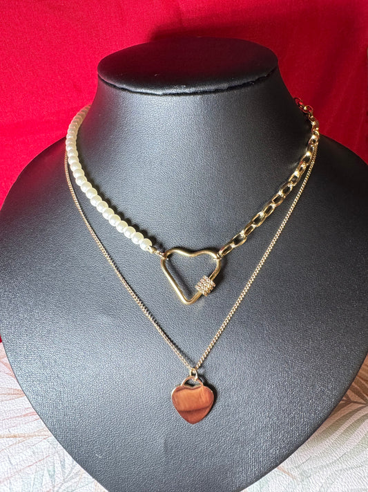 Pearl and Chain Necklace